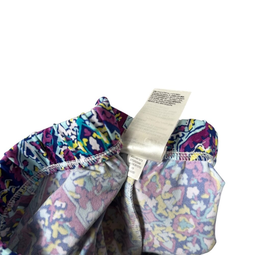 Chicos Block Print Palazzo Pants Size 0R 0 Regular US 4 / 6 Regular Multicolor - Picture 8 of 8
